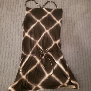 Black and white patterned summer dress / coverup